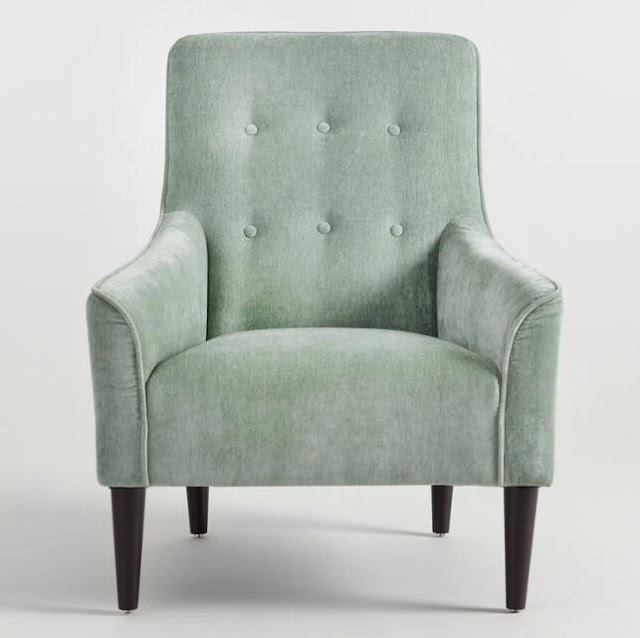 Sage Green Velvet Accent Taryn Chair