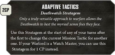 deathwatch special issue ammunition primaris marines intercessors reivers chapter tactics mission tactics stratagems wargear relics warlord traits