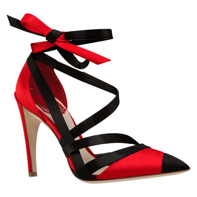 Red And Black High Heel For Ladies
