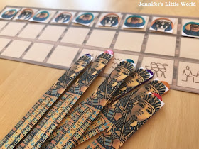 Ancient Egyptian game Senet printable