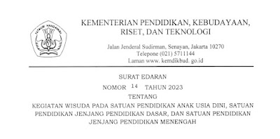 Surat Edaran Tentang Kegiatan Wisuda di Sekolah Terbaru !