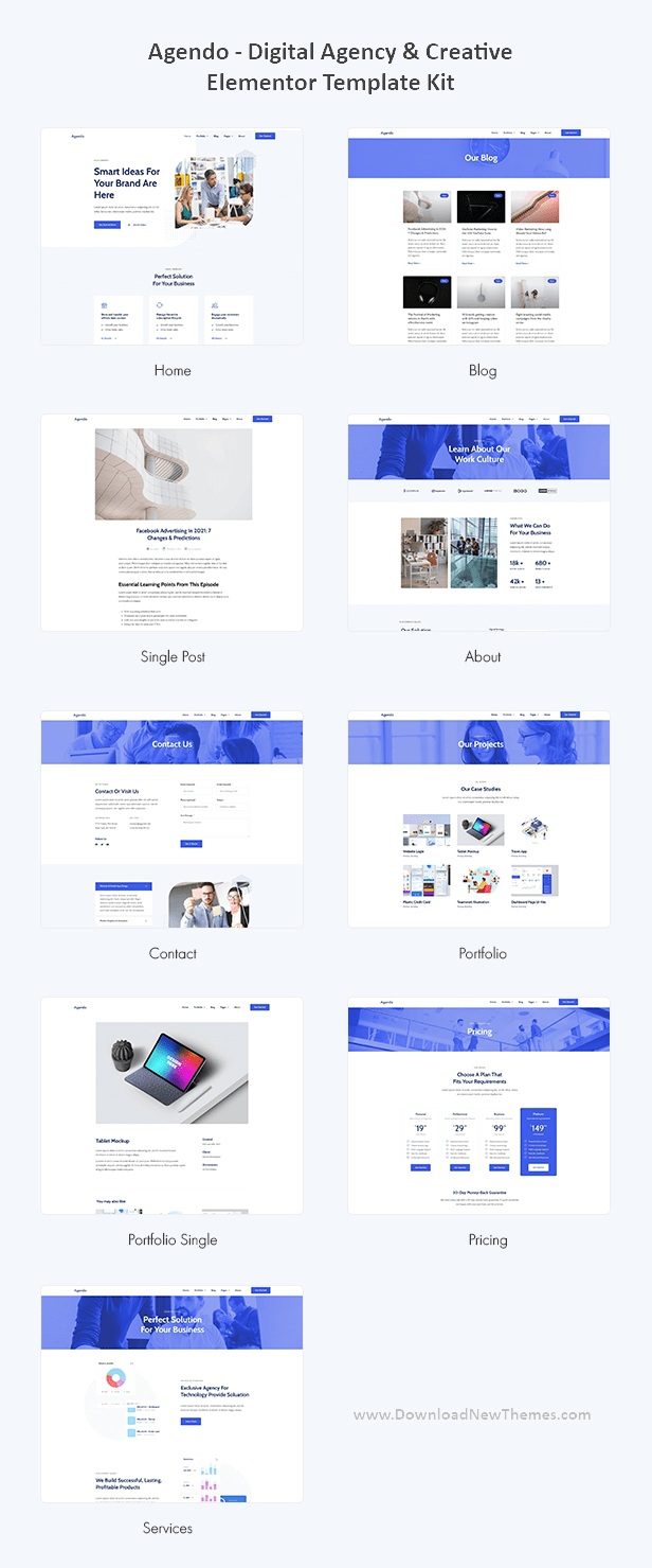 Digital Agency and Creative Elementor Template Kit