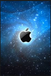 Apple Galaxy Blue iPhone 4s wallpaper