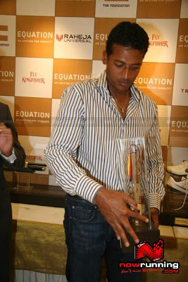 Rahul Bose and Mahesh Bhupati meet @ Charity Auction Press