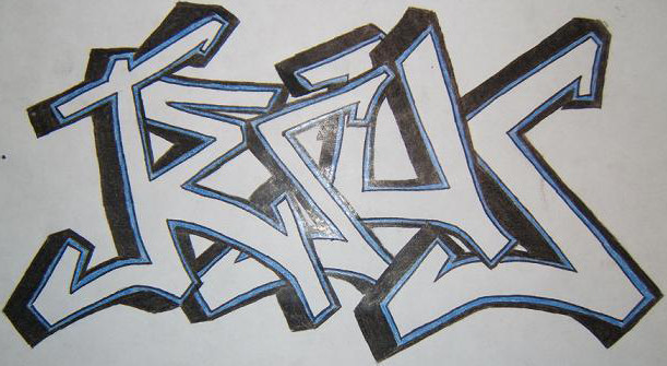 Graffiti Writing Please give your comments about this graffiti image 