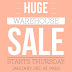 IT'S WAREHOUSE SALE TIME!