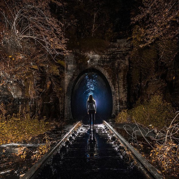 17 Real Places That Are Probably Portals To The Wizarding World - Helensburgh Old Railway Tunnel in Helensburgh, Australia