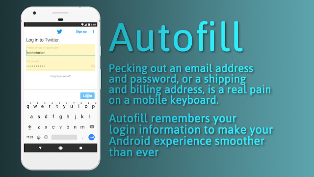 Pecking out an email address and password, or a shipping and billing address, is a real pain on a mobile keyboard.