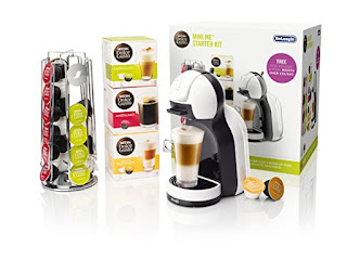 NESCAF Dolce Gusto Mini Me Coffee Machine Starter Kit by DeLonghi WhiteBlack