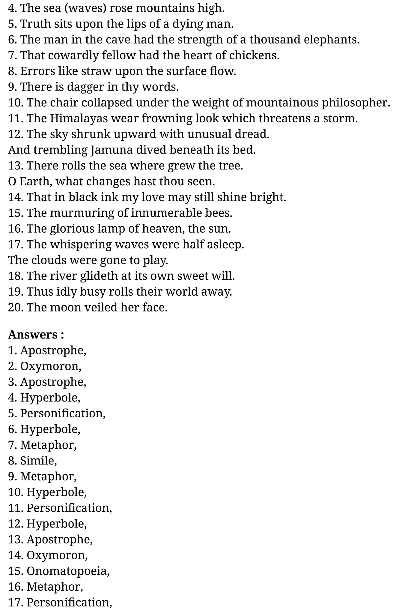 कक्षा 11 अंग्रेज़ी Figures Of Speech    के नोट्स हिंदी में एनसीईआरटी समाधान,   class 11 english Figures Of Speech  ,  class 11 english Figures Of Speech   ncert solutions in hindi,  class 11 english Figures Of Speech   notes in hindi,  class 11 english Figures Of Speech   question answer,  class 11 english Figures Of Speech   notes,  11   class Figures Of Speech   Figures Of Speech   in hindi,  class 11 english Figures Of Speech   in hindi,  class 11 english Figures Of Speech   important questions in hindi,  class 11 english  chapter 11 notes in hindi,  class 11 english Figures Of Speech   test,  class 11 english  chapter 1Figures Of Speech   pdf,  class 11 english Figures Of Speech   notes pdf,  class 11 english Figures Of Speech   exercise solutions,  class 11 english Poetry chapter 1, class 11 english Figures Of Speech   notes study rankers,  class 11 english Figures Of Speech   notes,  class 11 english  chapter 11 notes,   Figures Of Speech    class 11  notes pdf,  Figures Of Speech   class 11  notes 2021 ncert,   Figures Of Speech   class 11 pdf,    Figures Of Speech    book,     Figures Of Speech   quiz class 11  ,       11  th Figures Of Speech      book up board,       up board 11  th Figures Of Speech   notes,  कक्षा 11 अंग्रेज़ी Figures Of Speech   , कक्षा 11 अंग्रेज़ी का Figures Of Speech    ncert solution in hindi, कक्षा 11 अंग्रेज़ी  के Figures Of Speech    के नोट्स हिंदी में, कक्षा 11 का अंग्रेज़ी Figures Of Speech   का प्रश्न उत्तर, कक्षा 11 अंग्रेज़ी Figures Of Speech    के नोट्स, 11 कक्षा अंग्रेज़ी Figures Of Speech     हिंदी में,कक्षा 11 अंग्रेज़ी  Figures Of Speech    हिंदी में, कक्षा 11 अंग्रेज़ी  Figures Of Speech    महत्वपूर्ण प्रश्न हिंदी में,कक्षा 11 के अंग्रेज़ी के नोट्स हिंदी में,अंग्रेज़ी  कक्षा 11 नोट्स pdf,  अंग्रेज़ी  कक्षा 11 नोट्स 2021 ncert,  अंग्रेज़ी  कक्षा 11 pdf,  अंग्रेज़ी  पुस्तक,  अंग्रेज़ी की बुक,  अंग्रेज़ी  प्रश्नोत्तरी class 11  , 11   वीं अंग्रेज़ी  पुस्तक up board,  बिहार बोर्ड 11  पुस्तक वीं अंग्रेज़ी नोट्स,    11th Prose chapter 1   book in hindi, 11  th Prose chapter 1 notes in hindi, cbse books for class 11  , cbse books in hindi, cbse ncert books, class 11   Prose chapter 1   notes in hindi,  class 11   hindi ncert solutions, Prose chapter 1 2020, Prose chapter 1  2021, Prose chapter 1   2022, Prose chapter 1  book class 11  , Prose chapter 1 book in hindi, Prose chapter 1  class 11   in hindi, Prose chapter 1   notes for class 11   up board in hindi, ncert all books, ncert app in hindi, ncert book solution, ncert books class 10, ncert books class 11  , ncert books for class 7, ncert books for upsc in hindi, ncert books in hindi class 10, ncert books in hindi for class 11 Prose chapter 1  , ncert books in hindi for class 6, ncert books in hindi pdf, ncert class 11 hindi book, ncert english book, ncert Prose chapter 1  book in hindi, ncert Prose chapter 1  books in hindi pdf, ncert Prose chapter 1 class 11 ,  ncert in hindi,  old ncert books in hindi, online ncert books in hindi,  up board 11  th, up board 11  th syllabus, up board class 10 hindi book, up board class 11   books, up board class 11   new syllabus, up board intermediate Prose chapter 1  syllabus, up board intermediate syllabus 2021, Up board Master 2021, up board model paper 2021, up board model paper all subject, up board new syllabus of class 11  th Prose chapter 1 ,   11 वीं अंग्रेज़ी पुस्तक हिंदी में, 11  वीं अंग्रेज़ी  नोट्स हिंदी में, कक्षा 11   के लिए सीबीएससी पुस्तकें, कक्षा 11   अंग्रेज़ी नोट्स हिंदी में, कक्षा 11   हिंदी एनसीईआरटी समाधान,  अंग्रेज़ी  बुक इन हिंदी, अंग्रेज़ी क्लास 11   हिंदी में,  एनसीईआरटी अंग्रेज़ी की किताब हिंदी में,  बोर्ड 11 वीं तक, 11 वीं तक की पाठ्यक्रम, बोर्ड कक्षा 10 की हिंदी पुस्तक , बोर्ड की कक्षा 11   की किताबें, बोर्ड की कक्षा 11 की नई पाठ्यक्रम, बोर्ड अंग्रेज़ी 2020, यूपी   बोर्ड अंग्रेज़ी  2021, यूपी  बोर्ड अंग्रेज़ी 2022, यूपी  बोर्ड अंग्रेज़ी    2023, यूपी  बोर्ड इंटरमीडिएट अंग्रेज़ी सिलेबस, यूपी  बोर्ड इंटरमीडिएट सिलेबस 2021, यूपी  बोर्ड मास्टर 2021, यूपी  बोर्ड मॉडल पेपर 2021, यूपी  मॉडल पेपर सभी विषय, यूपी  बोर्ड न्यू क्लास का सिलेबस  11   वीं अंग्रेज़ी, अप बोर्ड पेपर 2021, यूपी बोर्ड सिलेबस 2021, यूपी बोर्ड सिलेबस 2022,