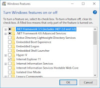 Mengaktifkan NetFramework 3.5 di Windows 10