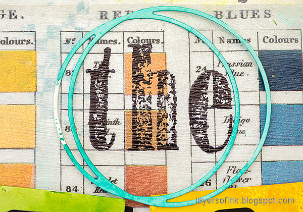 Layers of ink - Color Chart Art Journal Page Tutorial by Anna-Karin Evaldsson.
