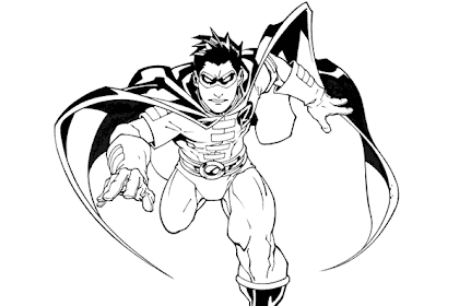 cool robin coloring page Robin coloring pages superhero coloring4free