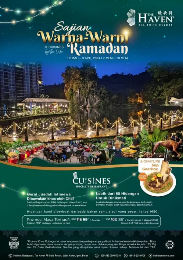 Poster buffet Ramadhan 2024 di The Haven All Suite Resort