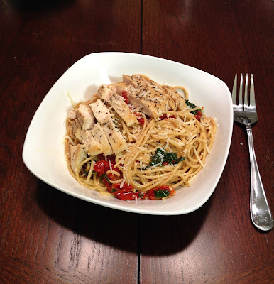 spinach chicken pasta