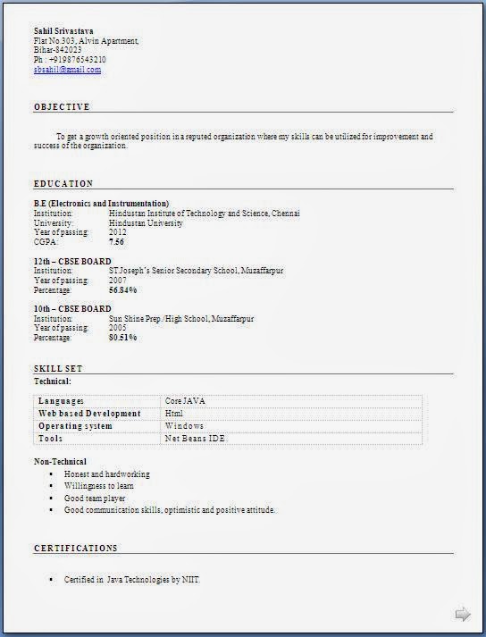 Resume Format Free Download Fresher+Engineer+Resume+Format+Free+download