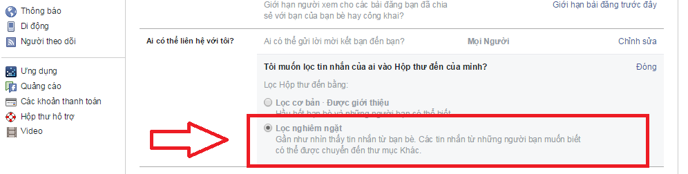 Cách chặn tin nhắn quảng cáo tin nhắn rác trên Facebook