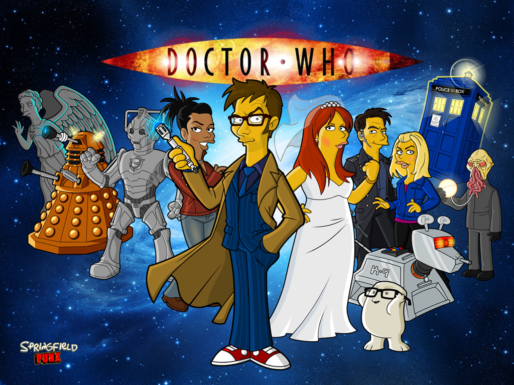 Springfield Punx: Doctor Who (Tennant) Wallpaper