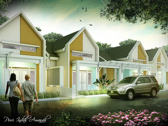 Desain rumah minimalis luas 86 m2 3 kamar tidur 1 lantai