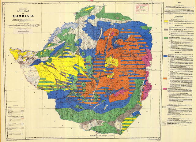 Zimbabwe - Heograpikal Maps ng Zimbabwe