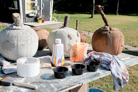 Quick Set Concrete Pumpkins, Bliss-Ranch.com