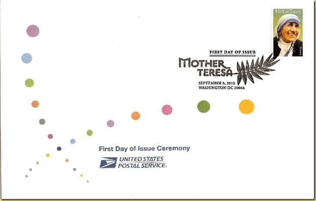 Mother Teresa_Special Ceremony First Day Cover