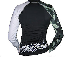 fighter girls camo rash guard