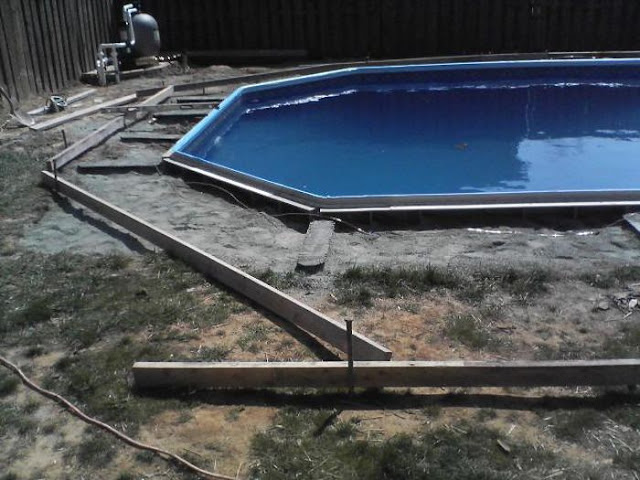 Self made pool, diy pool, cool, pictures