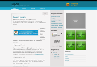 Tripod Blogger Template