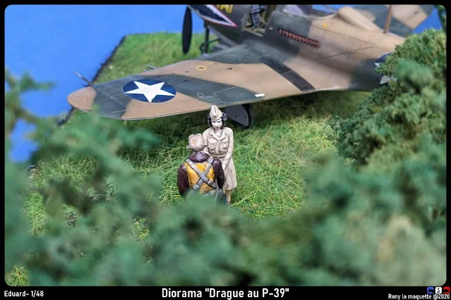 Diorama P-39 Airacobra "Drague au P-39".