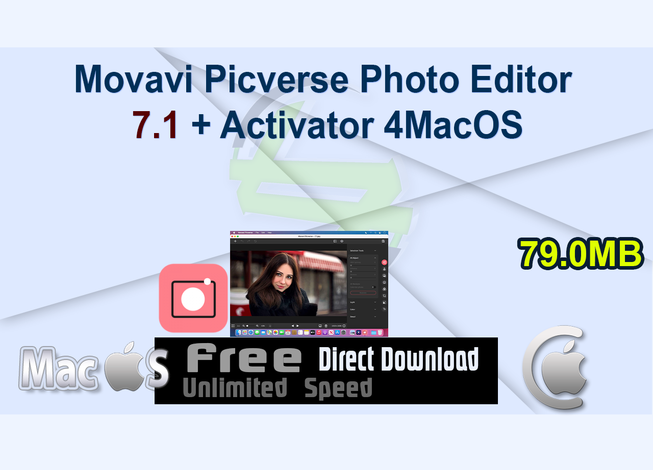 Movavi Picverse Photo Editor 7.1 + Activator 4MacOS
