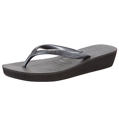 Havaianas High LightSlight Wedge Flip Flops, Black Â£28.00 John Lewis ...