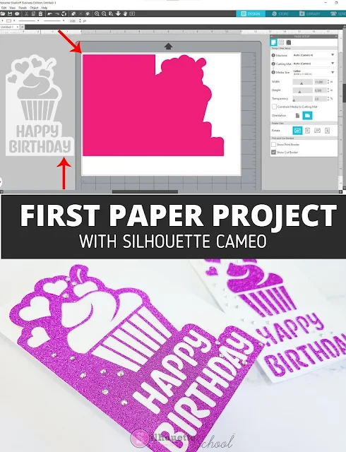 silhouette america blog, silhouette 101, paper crafts, silhouette CAMEO beginners, paper card