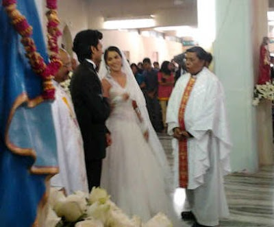 Christian Wedding Ceremony Traditions on Genelia Dsouza S Christian Church Wedding Photos At St Annes Church