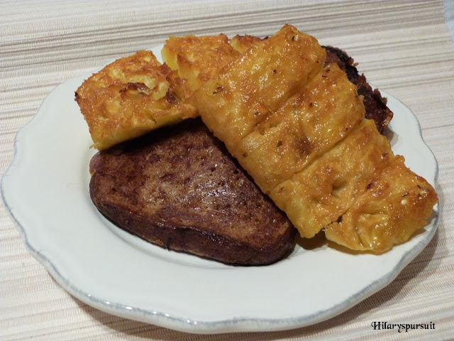 Ananas rôti vanille-rhum et son pain d'épices perdu