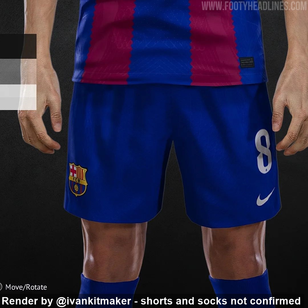 FC Barcelona 23-24 Home Kit Lifestyle Leaked Footy