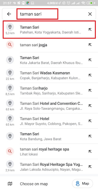 Cara Share Lokasi Google Maps ke WA 7