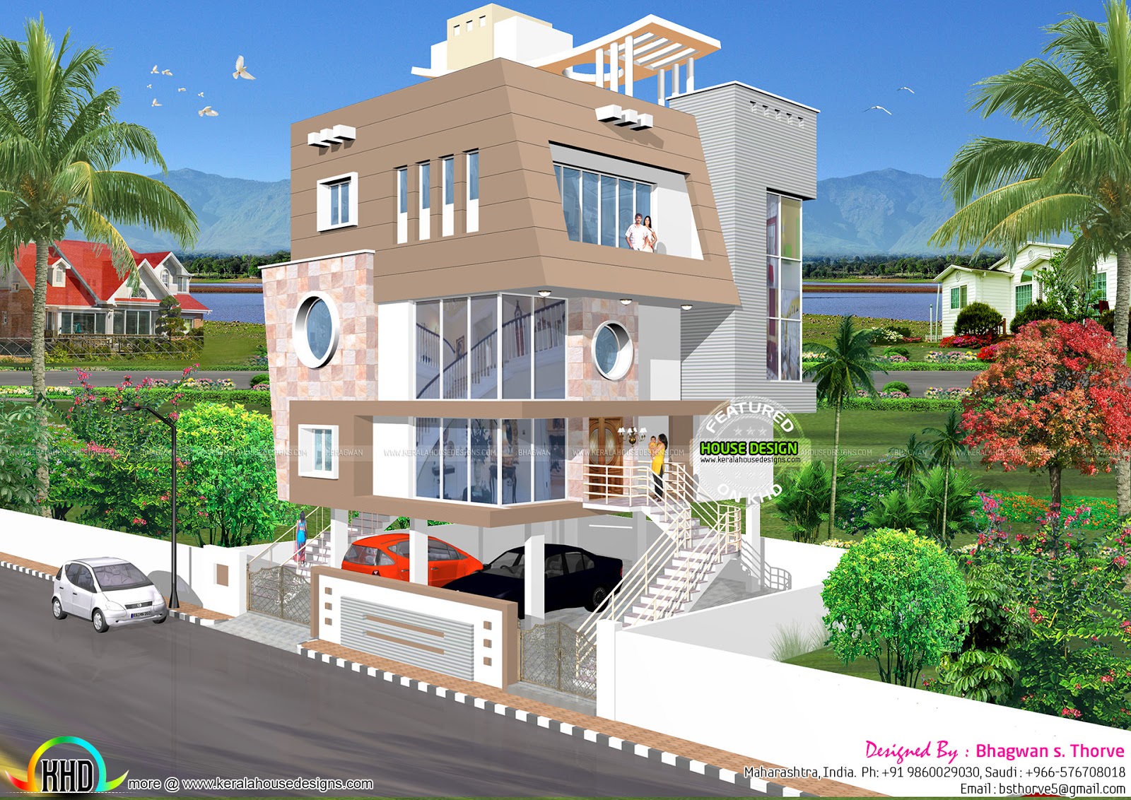  Stilt  floor home  design Kerala home  design and floor plans 