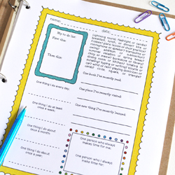 Adventures in Guided Journaling: Printable Journal Pages