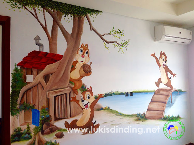 Jasa Mural Lukis Dinding Di Kamar  Anak Mural Kartun 