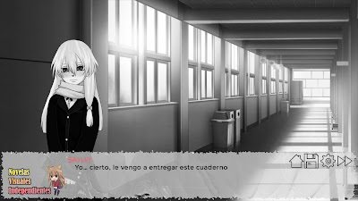 Visual Novel "Una carta en blanco" gameplay en español 03