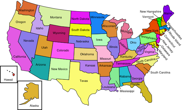 Labeled Hawaii Map Usa