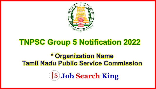 tnpsc group5 tnpsc recruitment 2022 tnpsc jobs