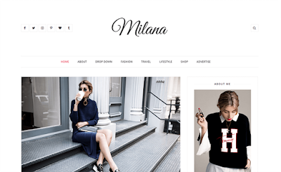 Milana A Responsive Fashion Blogger Template