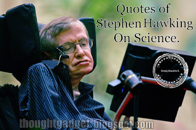 Quotes Of Stephen Hawking On Science.