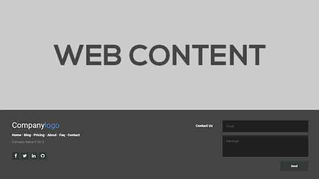 footer responsive snippet