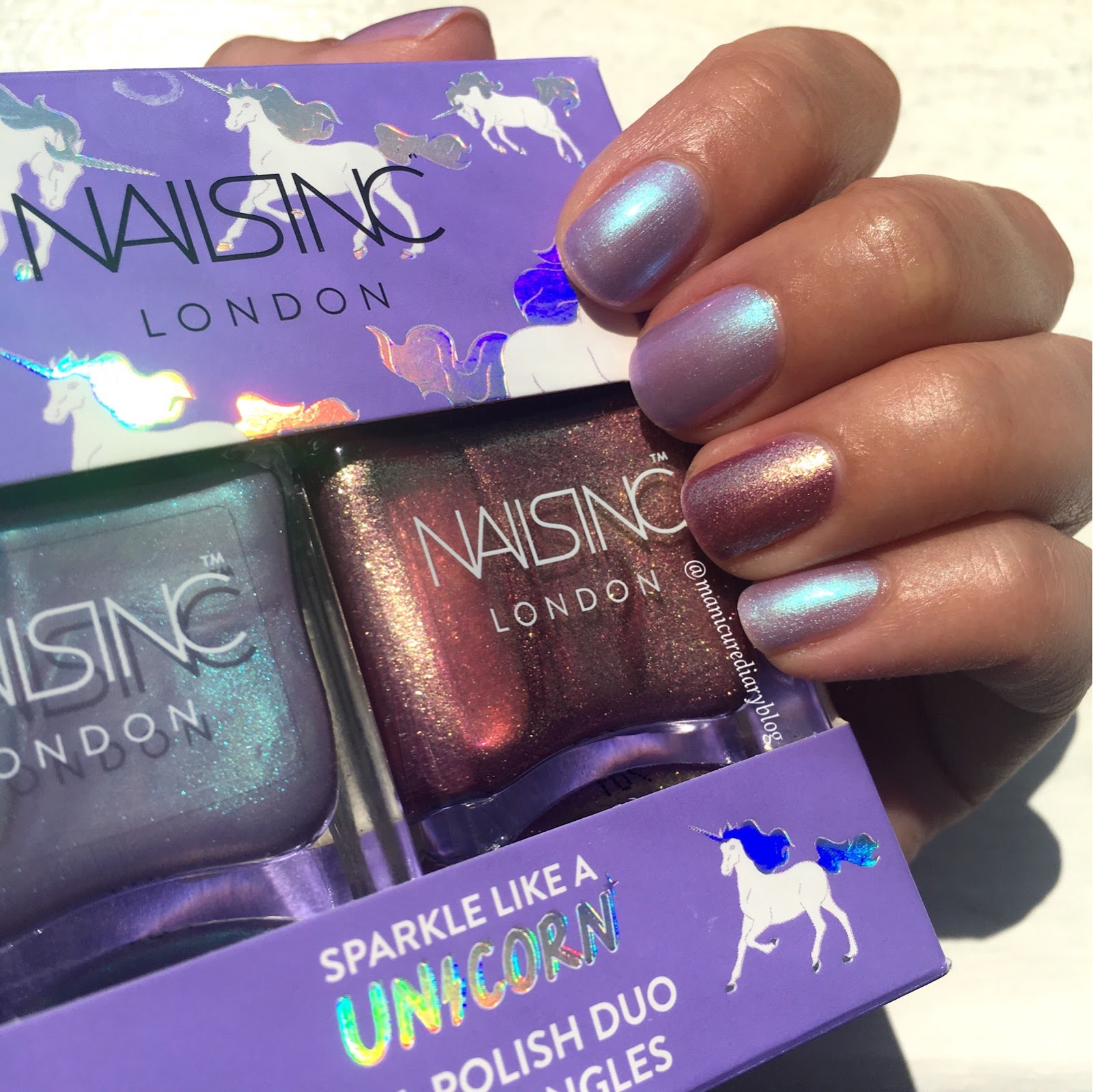 Nails Inc Sparkle Like a Unicorn | Nail polish, Mirror nails, Unicorn nails