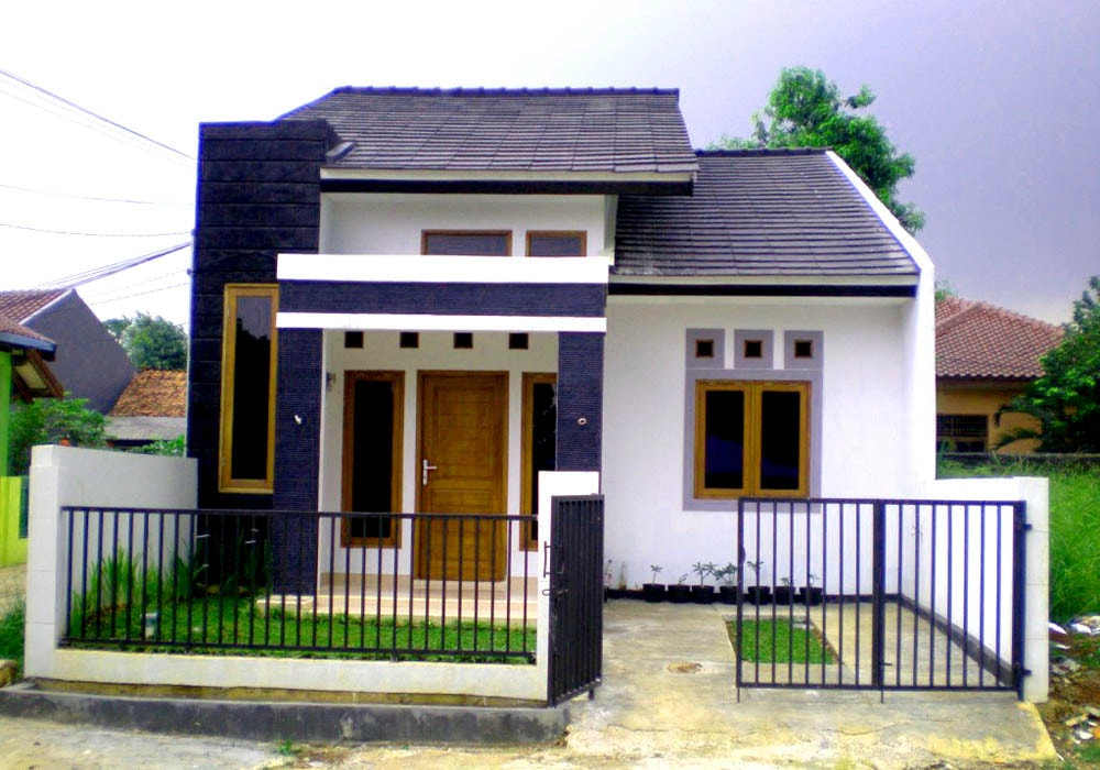  53 model desain rumah  minimalis  sederhana  di kampung 