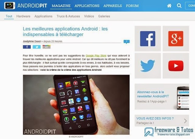 Les meilleures applications Android dans différentes catégories