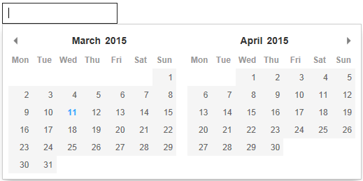 javascript calendar for website